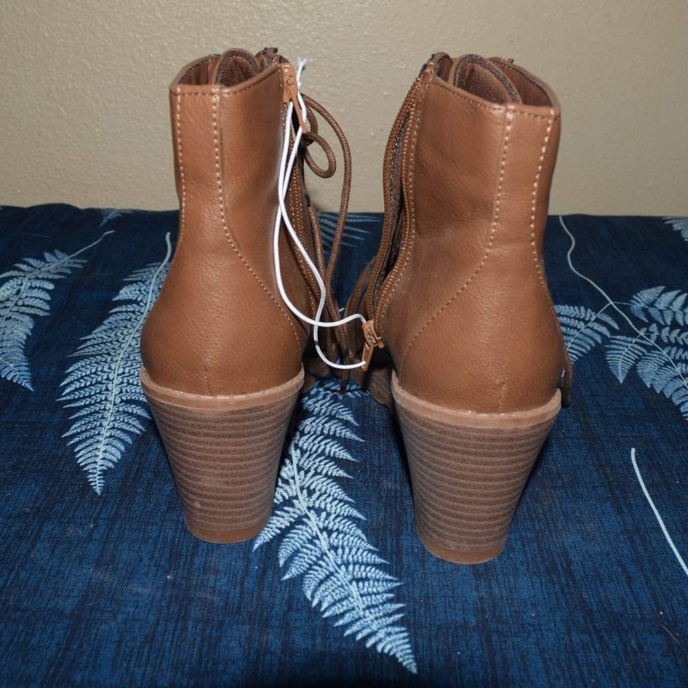 Women's Route 66 wedge lace up booties - Picture 3 of 4
